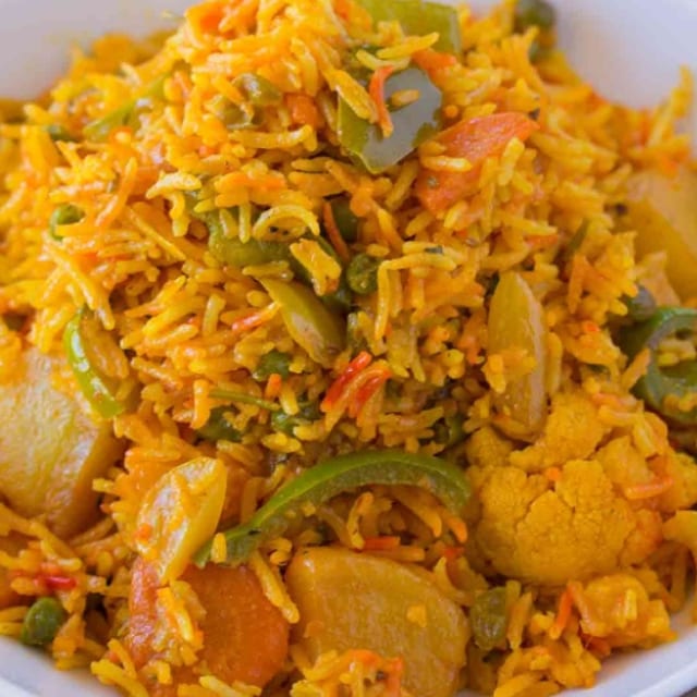 Vegetable Biryani.